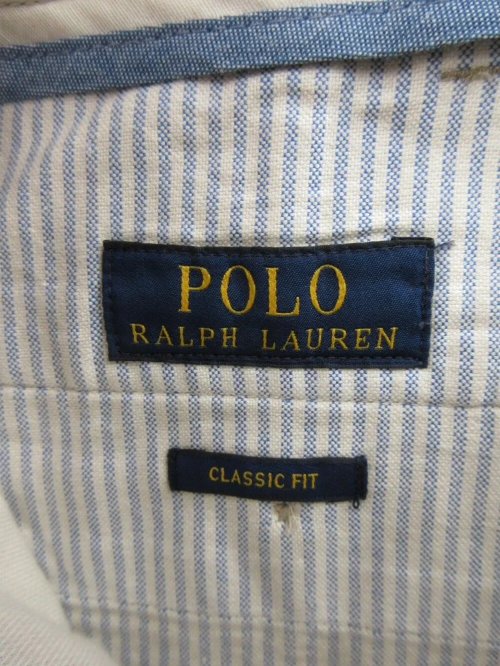 Polo Ralph Lauren Pants 44X32 Khaki Chino Classic Fit Trousers Canvas